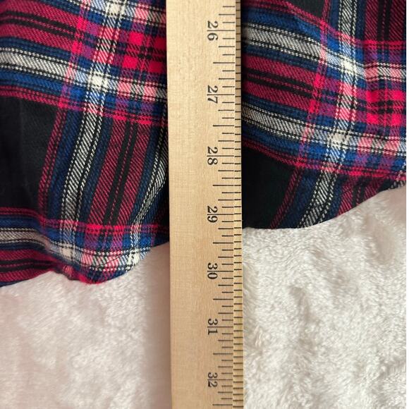 Torrid Black Plaid Button Down Shirt 3 3X Fall Autumn Country - Picture 7 of 7